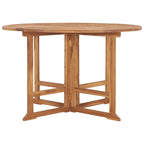Set de comedor de jardín plegable 5 pzas madera maciza de teca