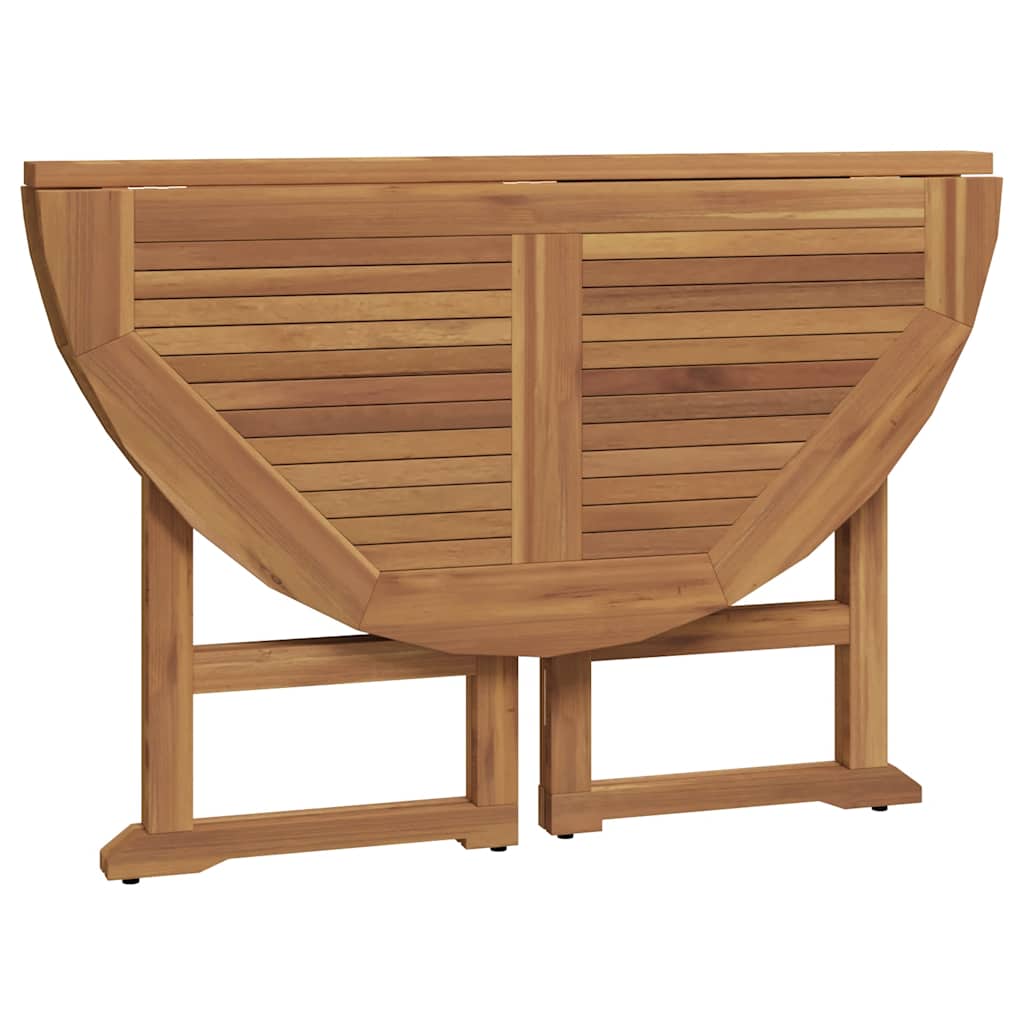 Set de comedor de jardín plegable 5 pzas madera maciza de teca