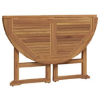 Set de comedor de jardín plegable 5 pzas madera maciza de teca