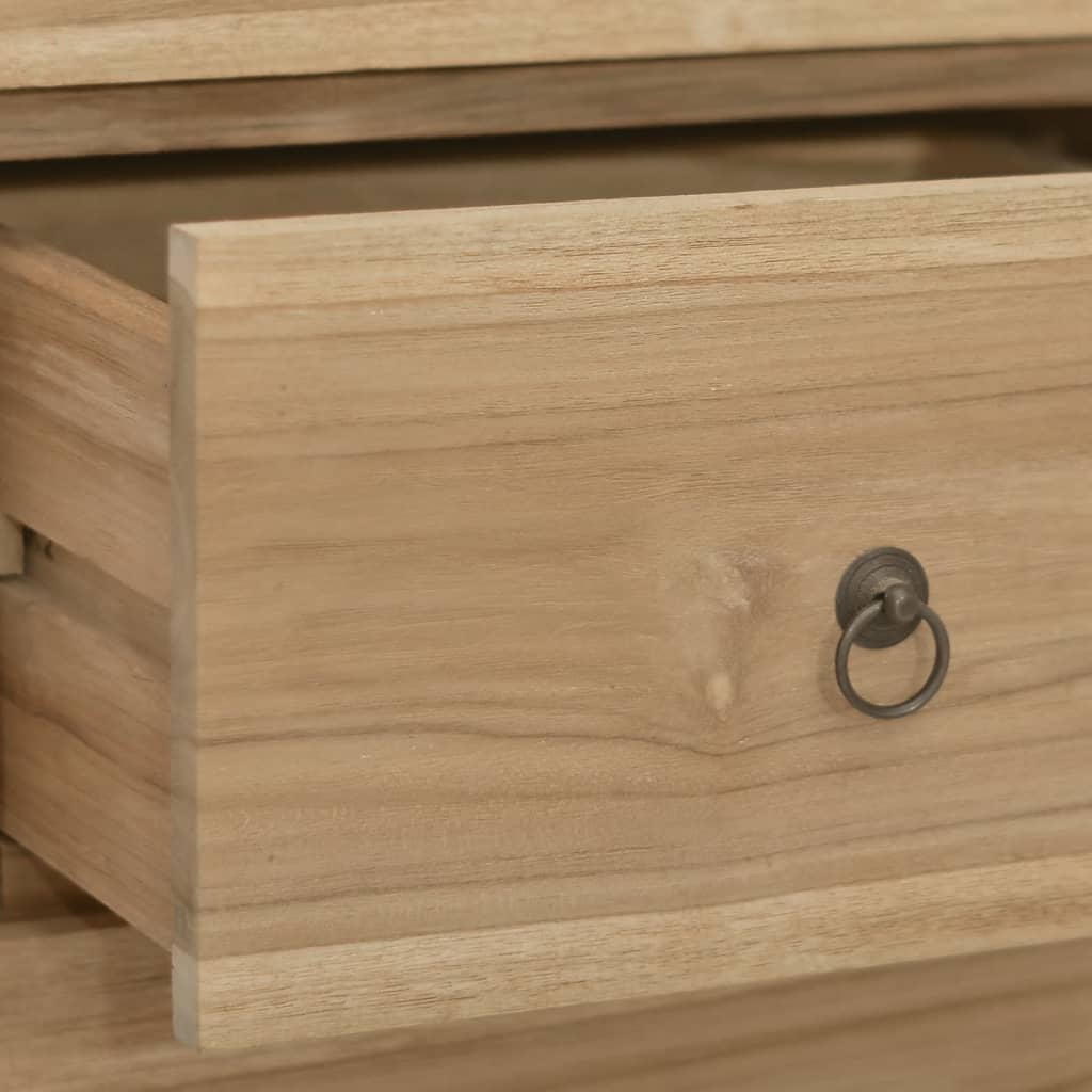 Cómoda de madera maciza de teca 30x30x90 cm