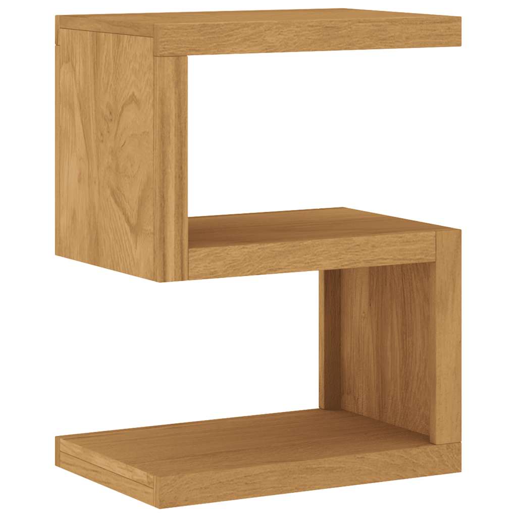 Mesa auxiliar de madera maciza de teca 45x30x60 cm