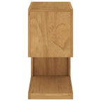 Mesa auxiliar de madera maciza de teca 45x30x60 cm
