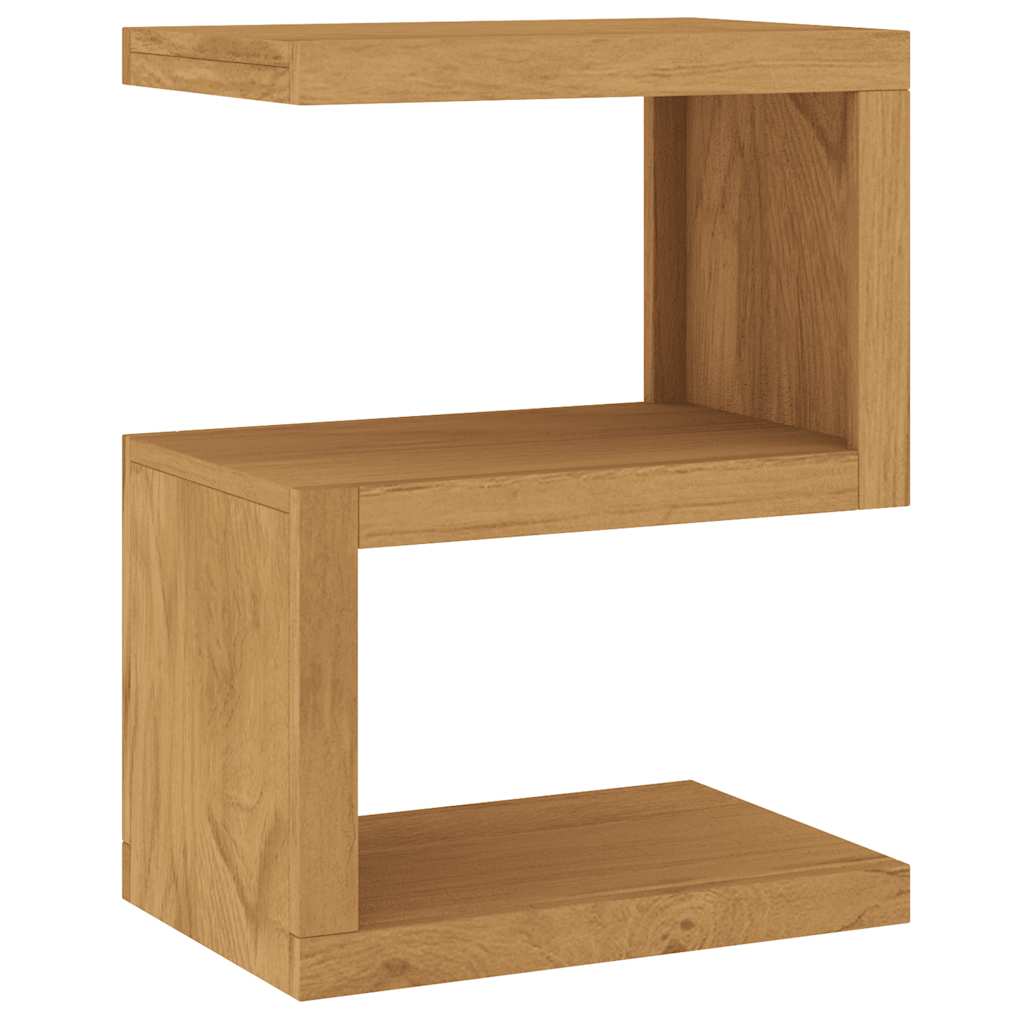 Mesa auxiliar de madera maciza de teca 45x30x60 cm