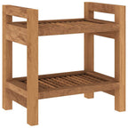 Mesa auxiliar de baño madera maciza de teca 45x30x45 cm