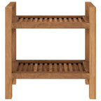 Mesa auxiliar de baño madera maciza de teca 45x30x45 cm