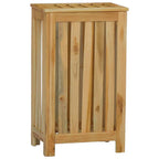 Cesto de la ropa sucia madera maciza de teca 35x25x60 cm