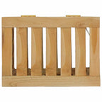 Cesto de la ropa sucia madera maciza de teca 35x25x60 cm