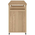 Carrito de bar madera maciza de teca 120x50x90 cm