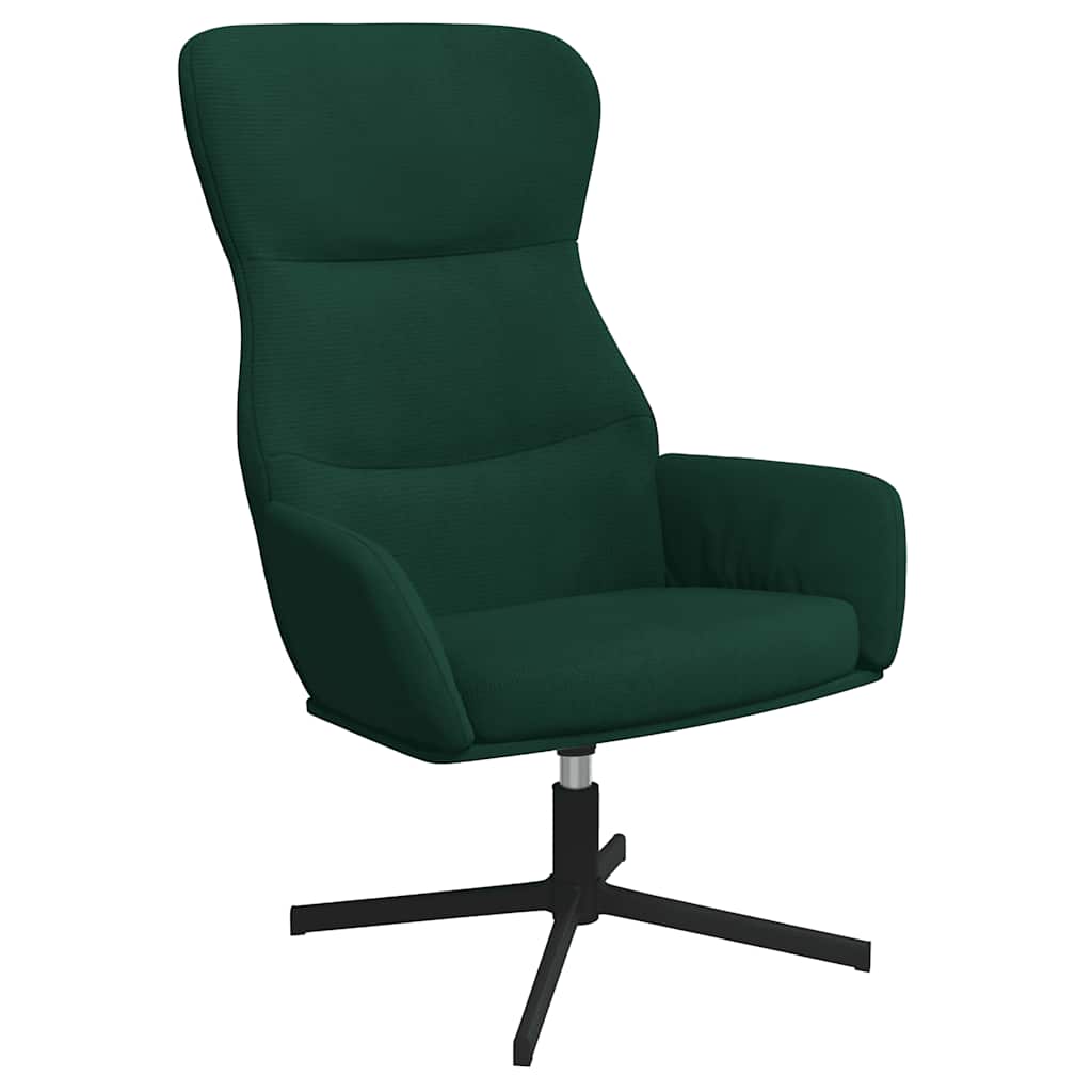 Silla de relajación de terciopelo verde oscuro