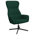 Silla de relajación de terciopelo verde oscuro