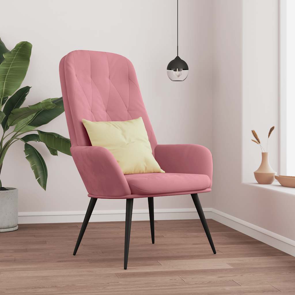 Light Grey Velvet Recliner Armchair