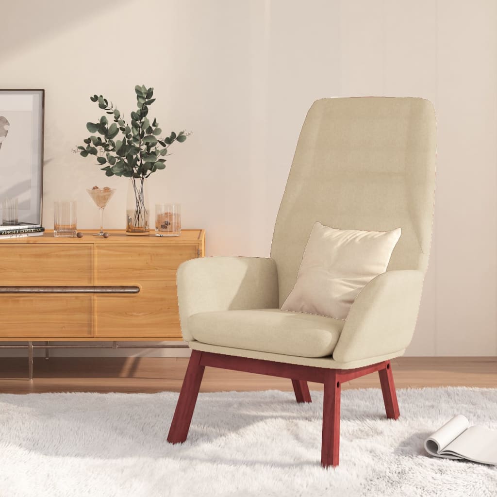 Sillón de relax con reposapiés terciopelo azul