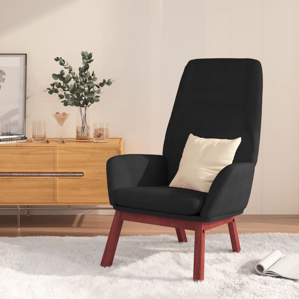 Sillón de relax con reposapiés terciopelo azul