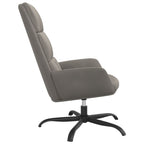 Sillón de relax de terciopelo gris claro