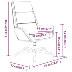 Sillón de relax de terciopelo gris claro