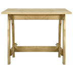 Mesa de jardín de madera de pino impregnada 110x74x75 cm