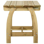 Mesa de jardín de madera de pino impregnada 110x74x75 cm