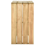 Mesa de bar de madera de pino impregnada 100x60x110 cm