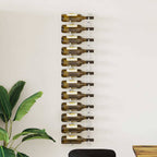 Botellero de pared para 12 botellas 2 unidades hierro blanco