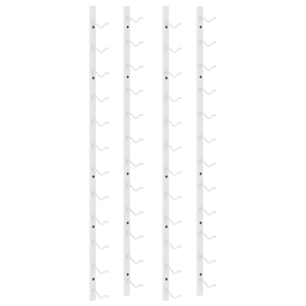 Botellero de pared para 12 botellas 2 unidades hierro blanco