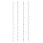 Botellero de pared para 12 botellas 2 unidades hierro blanco