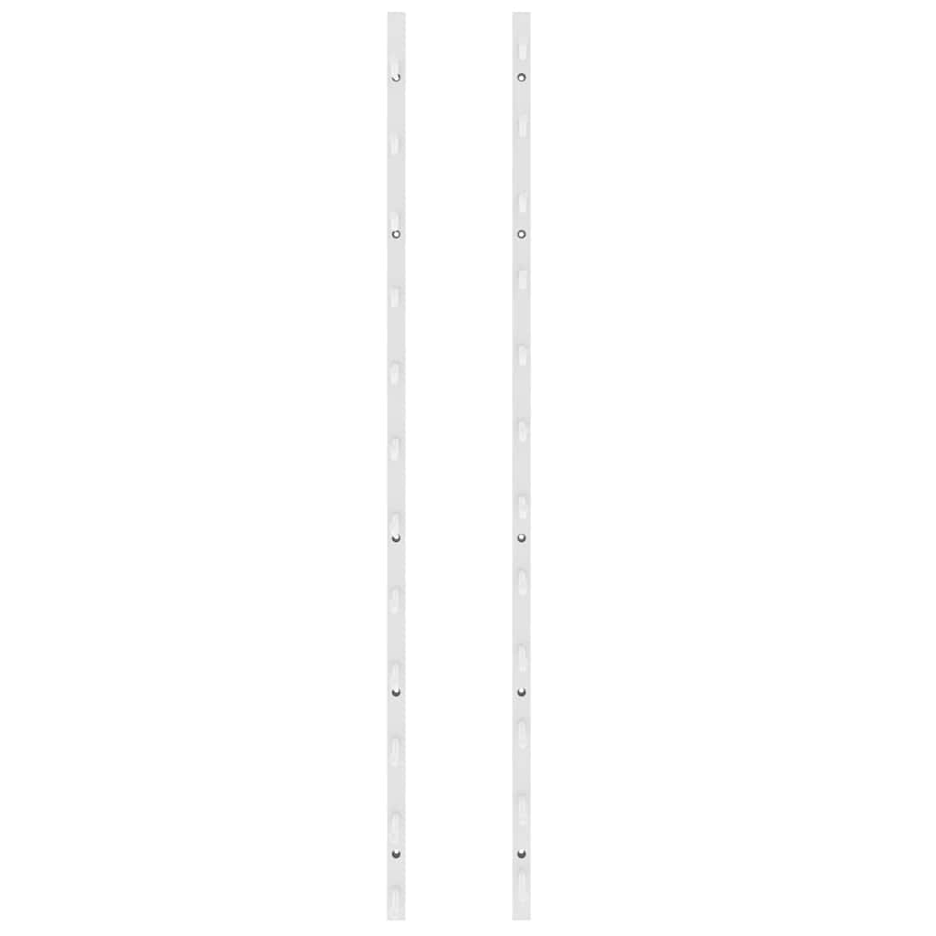 Botellero de pared para 12 botellas 2 unidades hierro blanco