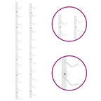 Botellero de pared para 12 botellas 2 unidades hierro blanco