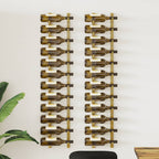 Botellero de pared para 12 botellas 2 unidades hierro blanco