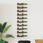 Botellero de pared para 10 botellas 2 unidades metal blanco