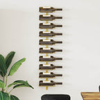Botellero de pared para 10 botellas 2 unidades metal blanco