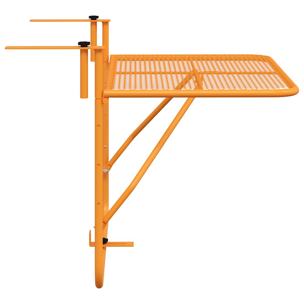 Mesa de balcón acero amarillo 60x40 cm
