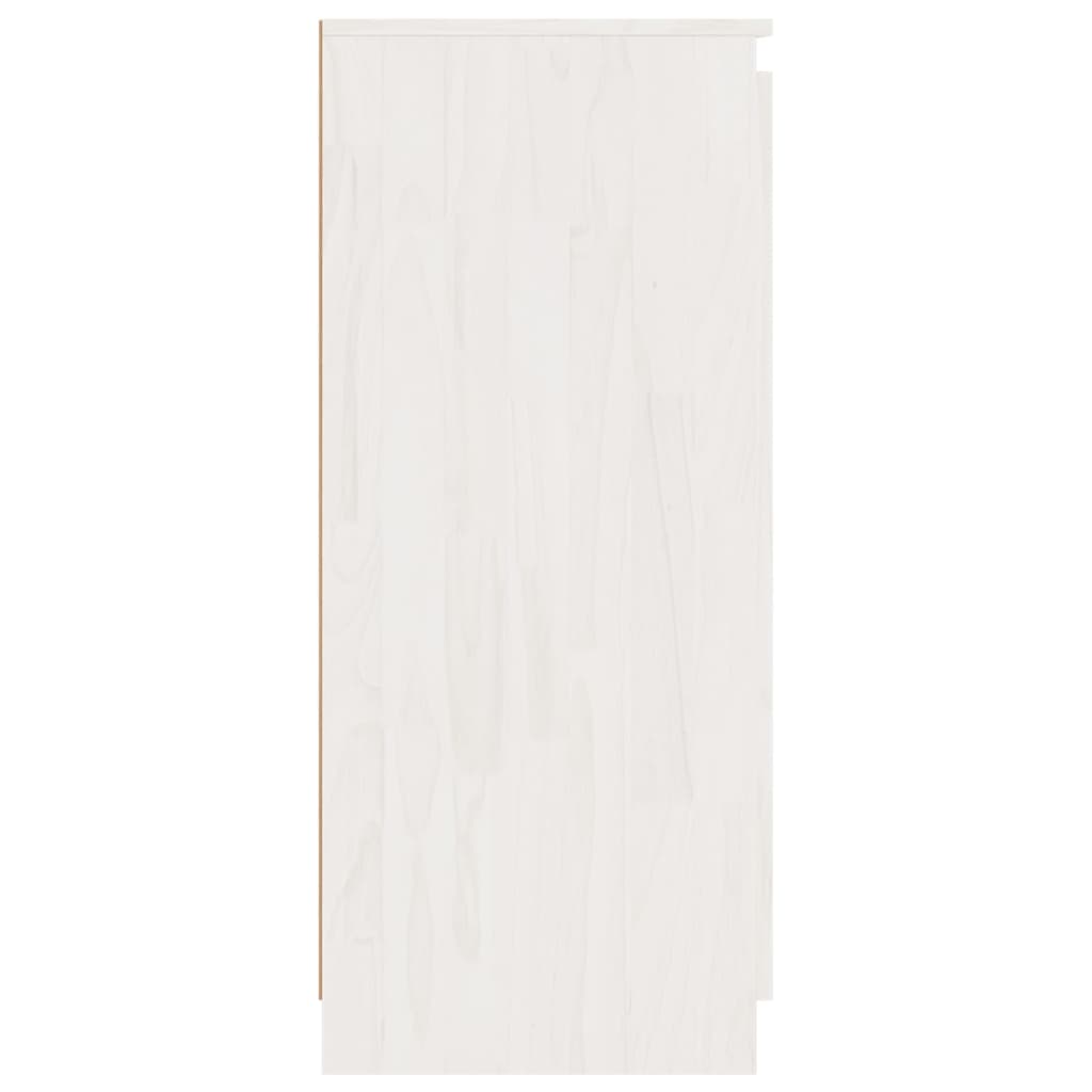 Armario auxiliar 3 unidades madera maciza de pino blanco