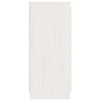 Armario auxiliar 3 unidades madera maciza de pino blanco