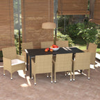 Juego de comedor de jardín de 5 piezas blanco