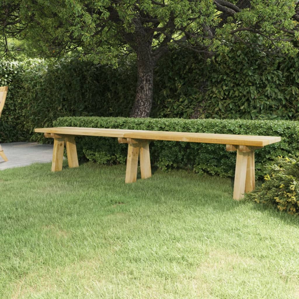 Banco de jardín de madera de pino impregnada 110 cm