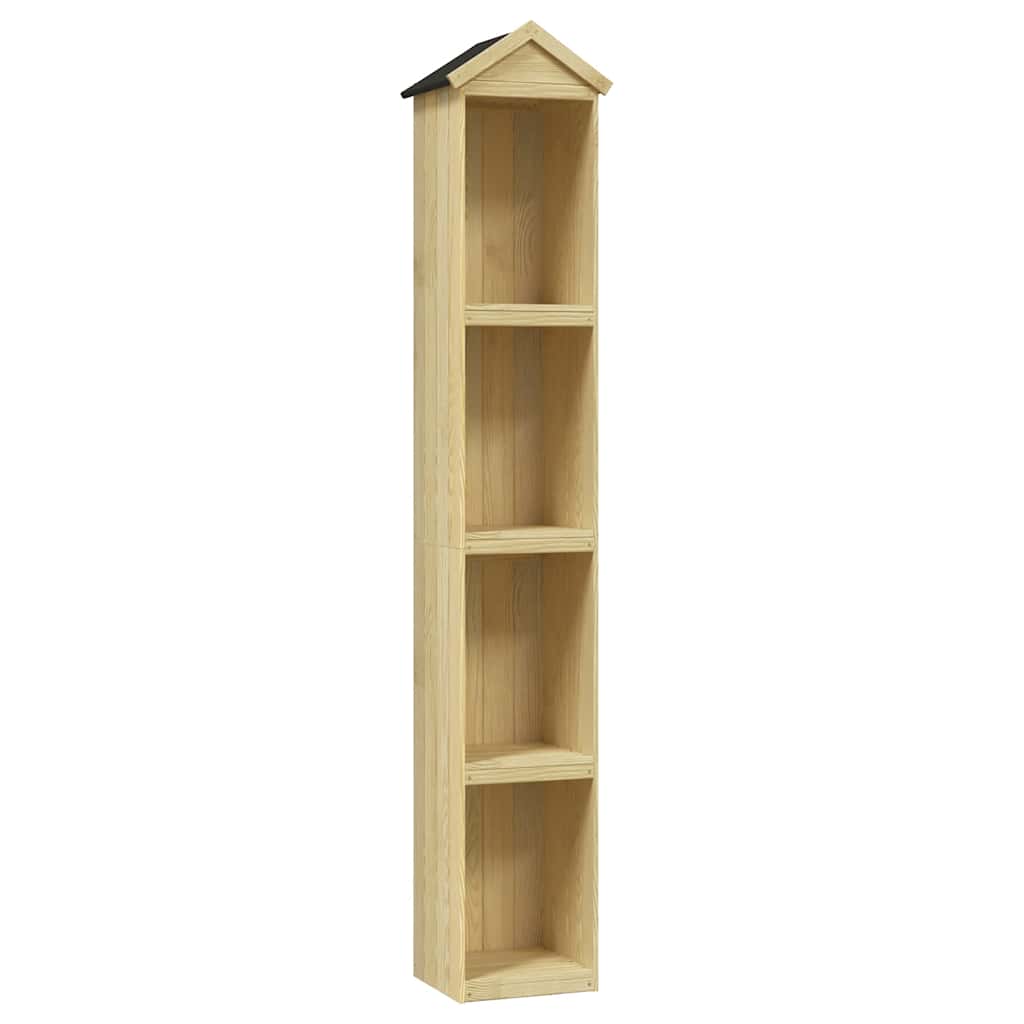 Caseta herramientas jardín 40x33x222 cm madera pino impregnada