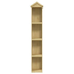 Caseta herramientas jardín 40x33x222 cm madera pino impregnada