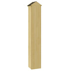 Caseta herramientas jardín 40x33x222 cm madera pino impregnada
