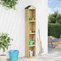 Caseta herramientas jardín 40x33x222 cm madera pino impregnada