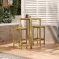 Mesa de bar de madera de pino impregnada 100x60x110 cm