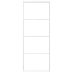 Puerta corredera ESG vidrio y aluminio 76x205 cm blanco