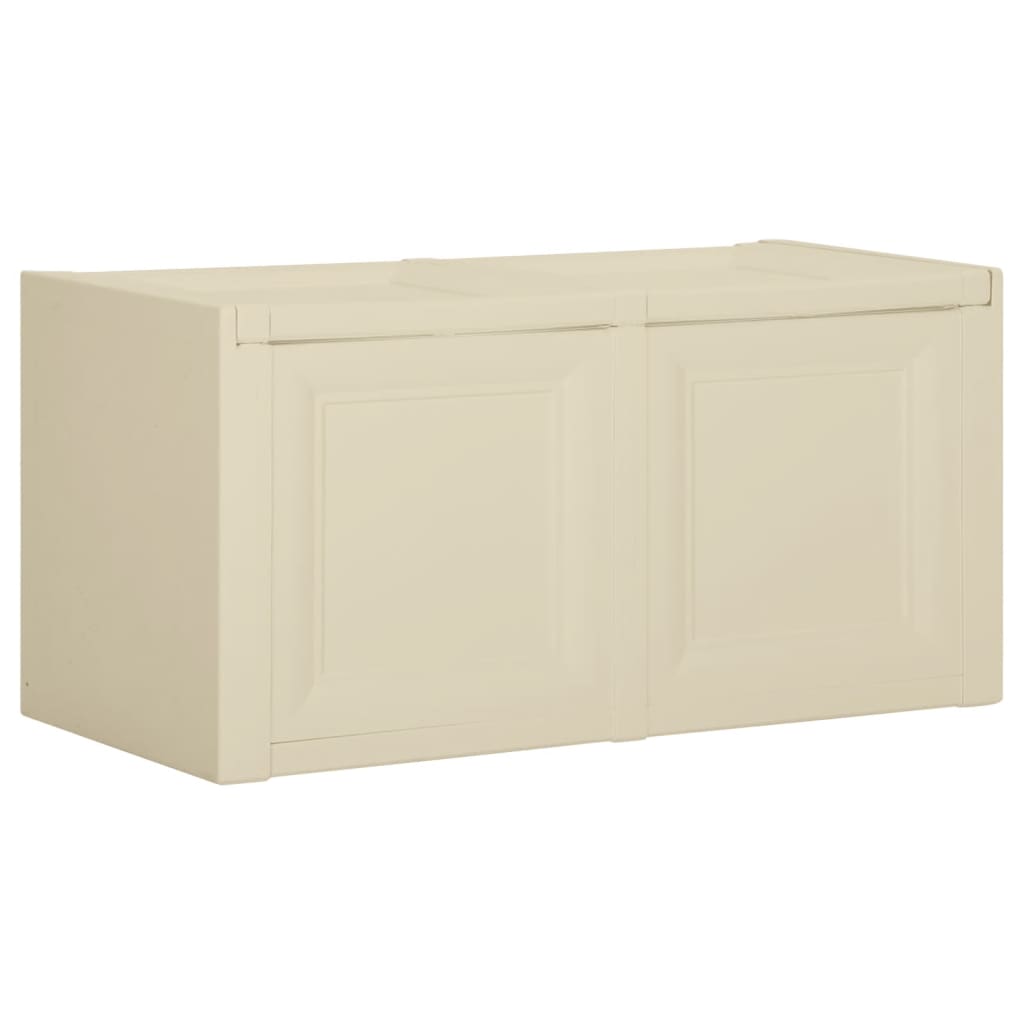 Arca para almofadas 85 L branco angorá 86x40x42 cm