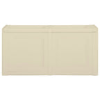 Arca para almofadas 85 L branco angorá 86x40x42 cm