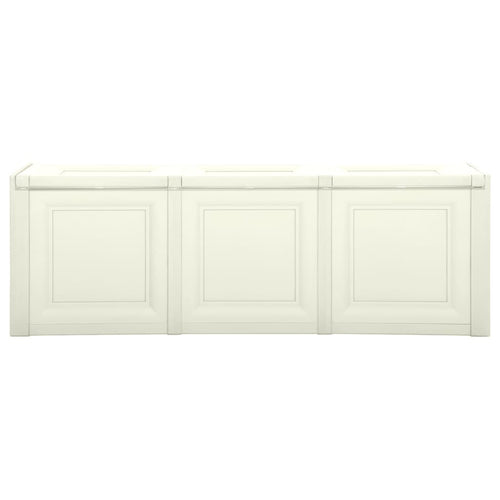 Caja de cojines crema 130 L 125x40x42 cm