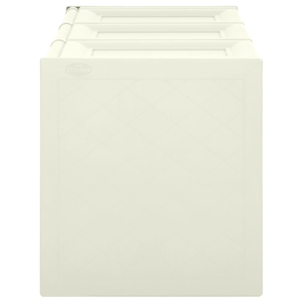 Caixa de arrumação Creme 130 L 125x40x42 cm