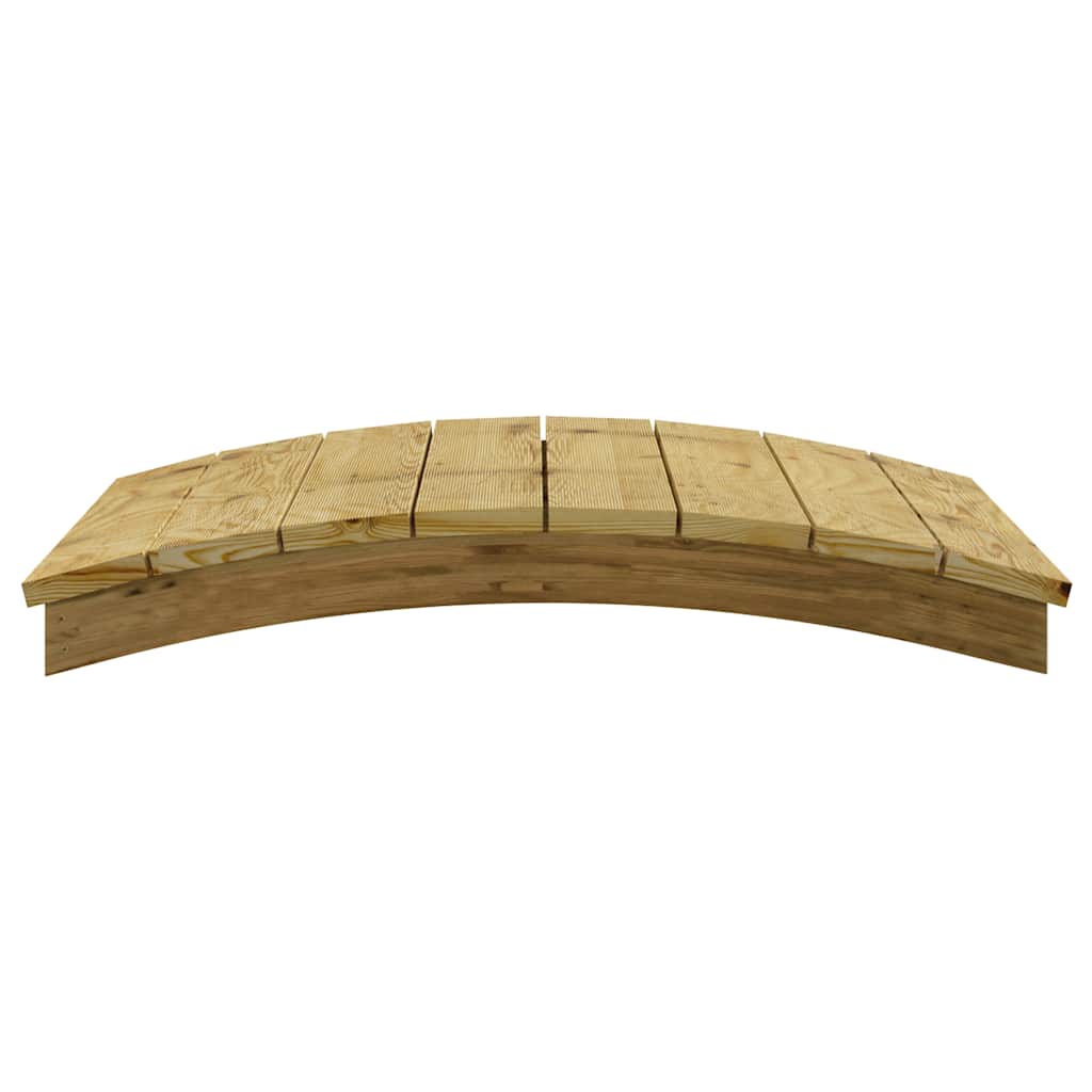 Puente de jardín madera maciza pino impregnada 110x74 cm