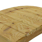 Puente de jardín madera maciza pino impregnada 110x74 cm