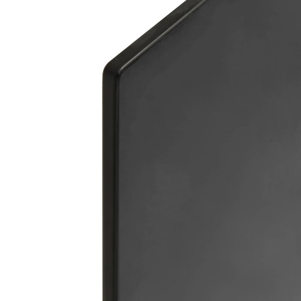 Encimera 4 pcs Negro vidrio templado