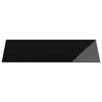 Encimera 4 pcs Negro vidrio templado