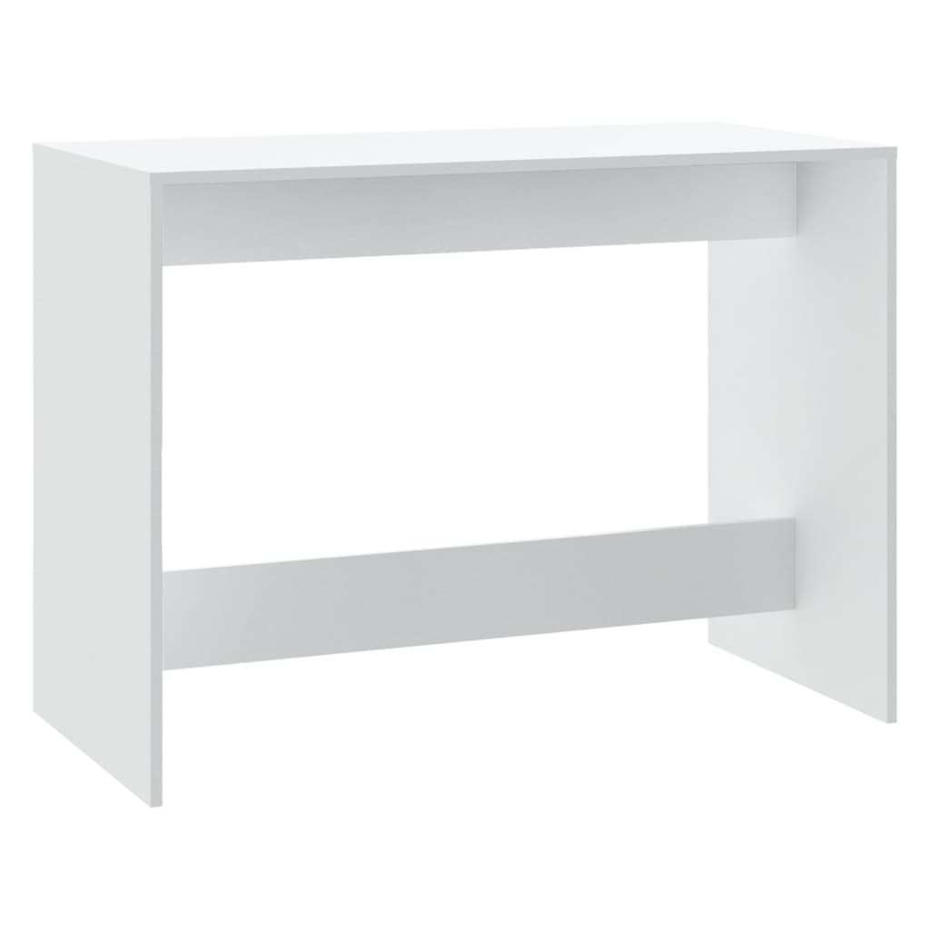Juego de comedor 3 piezas madera contrachapada blanco